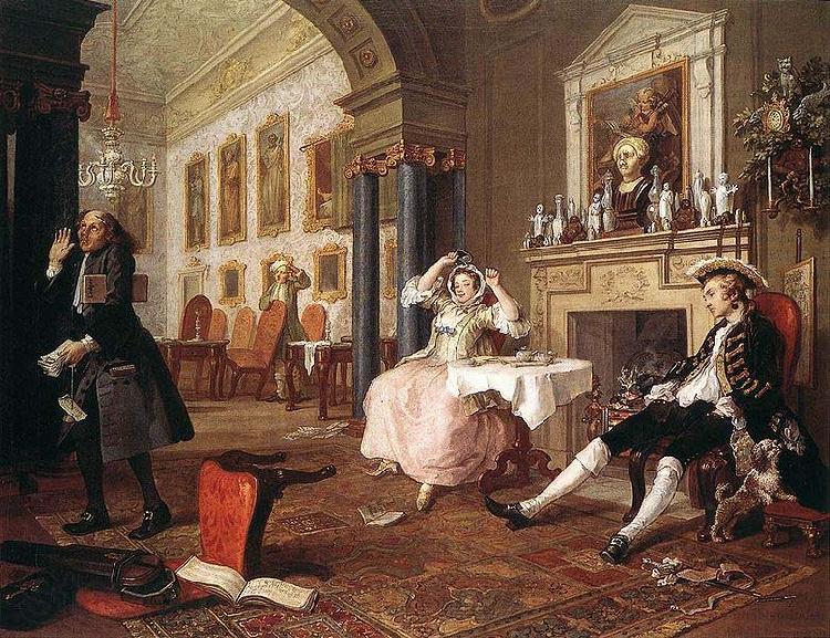 William Hogarth Marriage Norge oil painting art